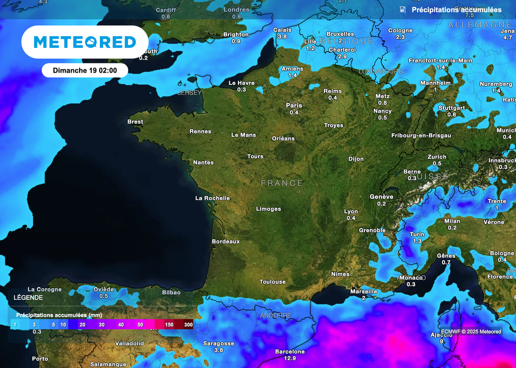 Des pluies à surveiller sur le Roussillon et la Corse au cours des prochaines heures.