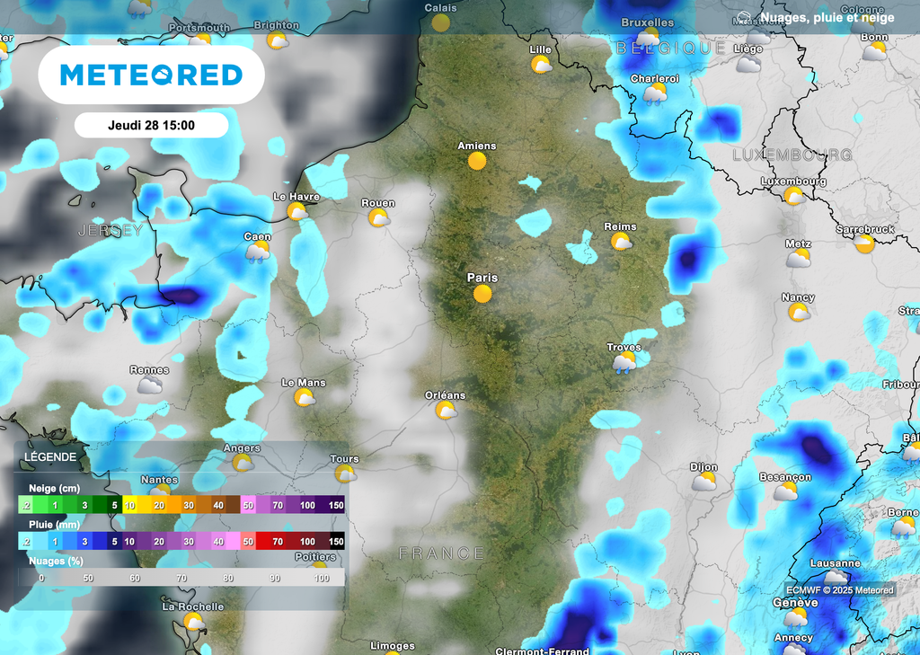 De très belles éclaircies attendues en milieu d'après-midi en Île-de-France.