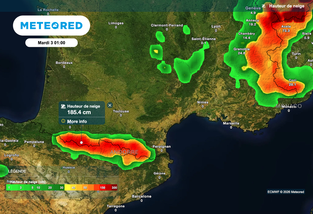 Quantités de neige importantes attendues sur les Pyrénées ce week-end !
