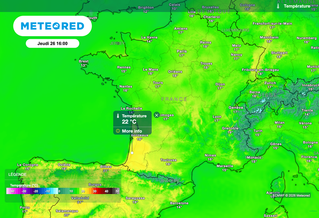 Légère baisse des températures cet après-midi dans le sud-ouest !