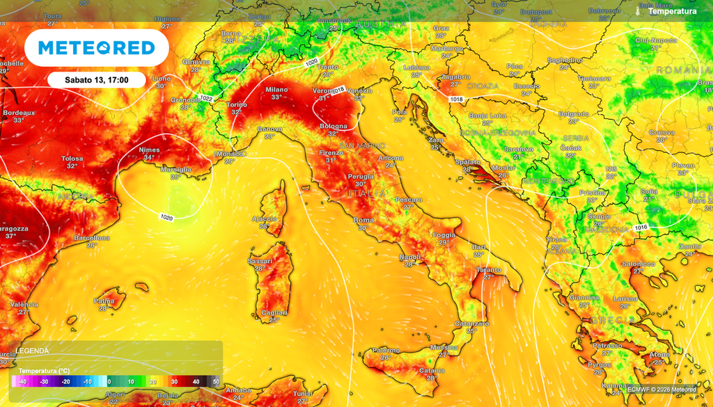 Temperature in rialzo per sabato ma anche nei prossimi giorni.