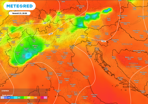 Meteo, doppio peggioramento imminente: neve a bassa quota al Nord e piogge intense al Centro-Sud