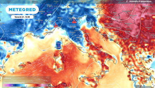 Meteo weekend: Italia spaccata in due, piogge e fresco al Nord, caldo fino a 38 &deg;C al Sud
