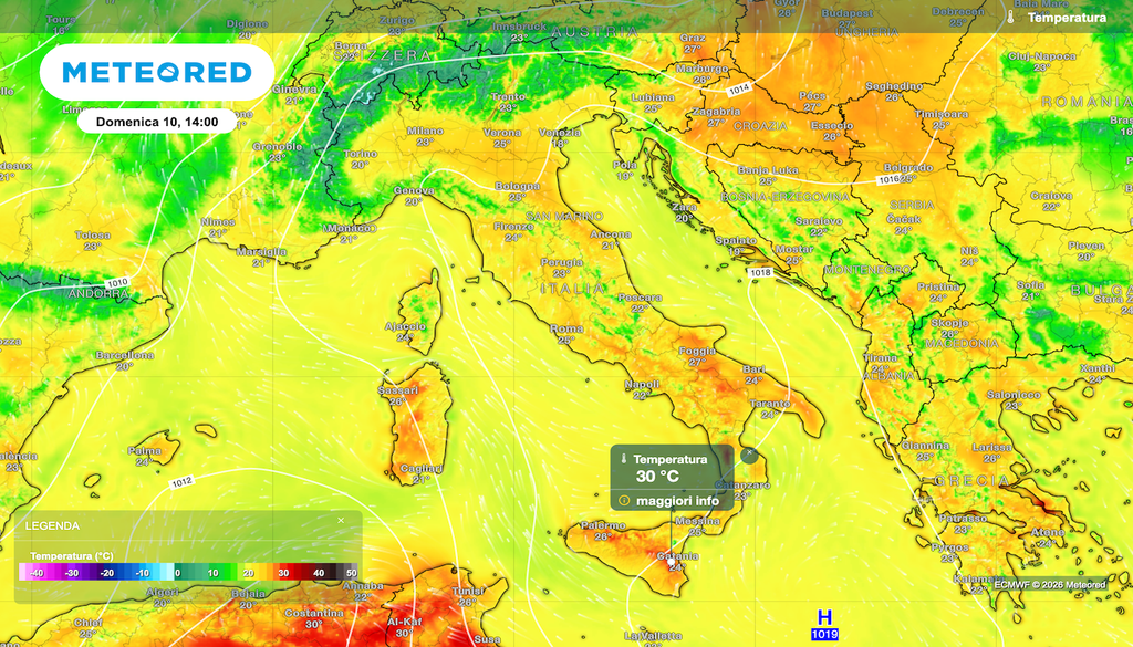 prima ondata di caldo al sud secondo ECMWF, al nord nonostante le masse d'aria di origine subtropicale sorge l'incognita temporali. Ci sono ancora discrepanze fra modelli e negli ensamble, situazione da seguire dunque.