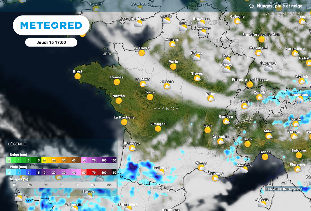 De plus en plus de soleil jeudi. De plus en plus de soleil jeudi.