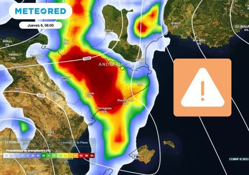 Meteocat activa avisos por lluvias adversas en estas zonas de Tarragona, Barcelona y Girona: 40 l/m2 en 30 minutos