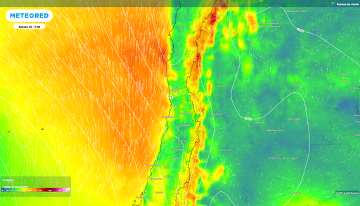 MeteoChile actualiza aviso: cuatro regiones de Chile ser&aacute;n afectadas por un jet de bajo nivel el fin de semana