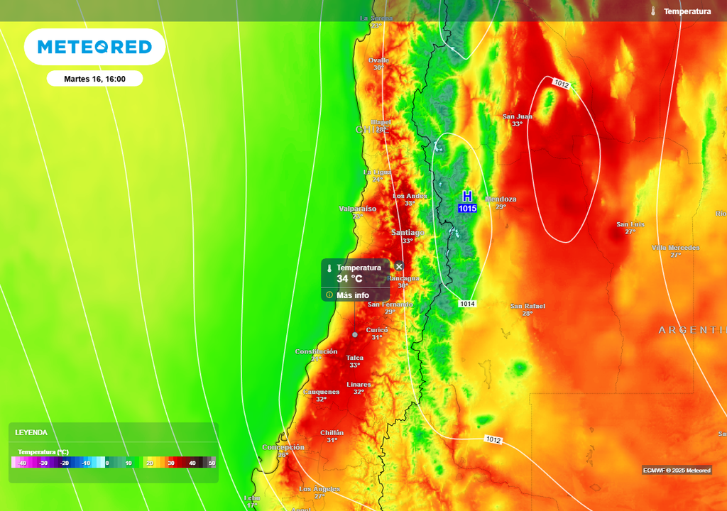 Altas temperaturas, Chile, Meteored Altas temperaturas, Chile, Meteored
