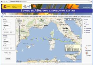 Servicio meteorológico para la navegación