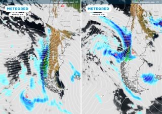 Meteored advierte: la semana llega con río atmosférico categoría 3 en Chile, marejadas, mucha lluvia y también nieve