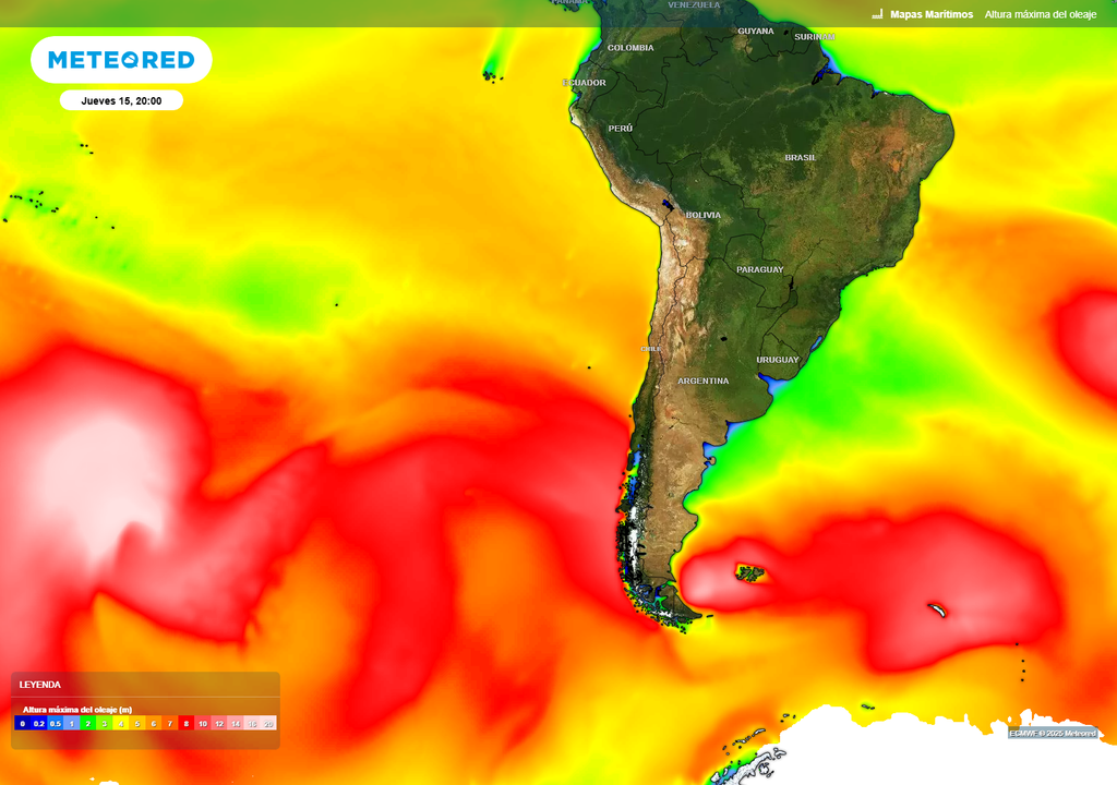 altura de olas prevista