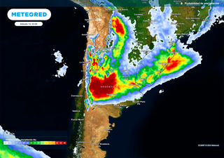 Meteored anticipa abundantes lluvias en Argentina para los próximos días: fuerte ciclogénesis en el centro del país