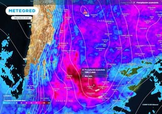 Meteored anticipa una fuerte ciclogénesis la próxima semana en el centro de Argentina, con lluvias de más de 100 mm