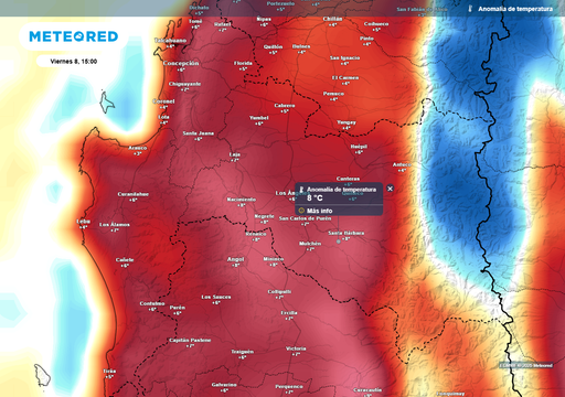 ¡Meteored lo confirma! El viernes 08 de agosto las temperaturas rondarán los 20 °C en estas comunas del Biobío