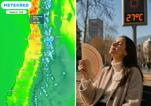 Meteored prev&eacute; hasta 27 &deg;C en la zona central de Chile: el calor invernal durar&aacute; poco y el domingo cambiar&aacute; el tiempo
