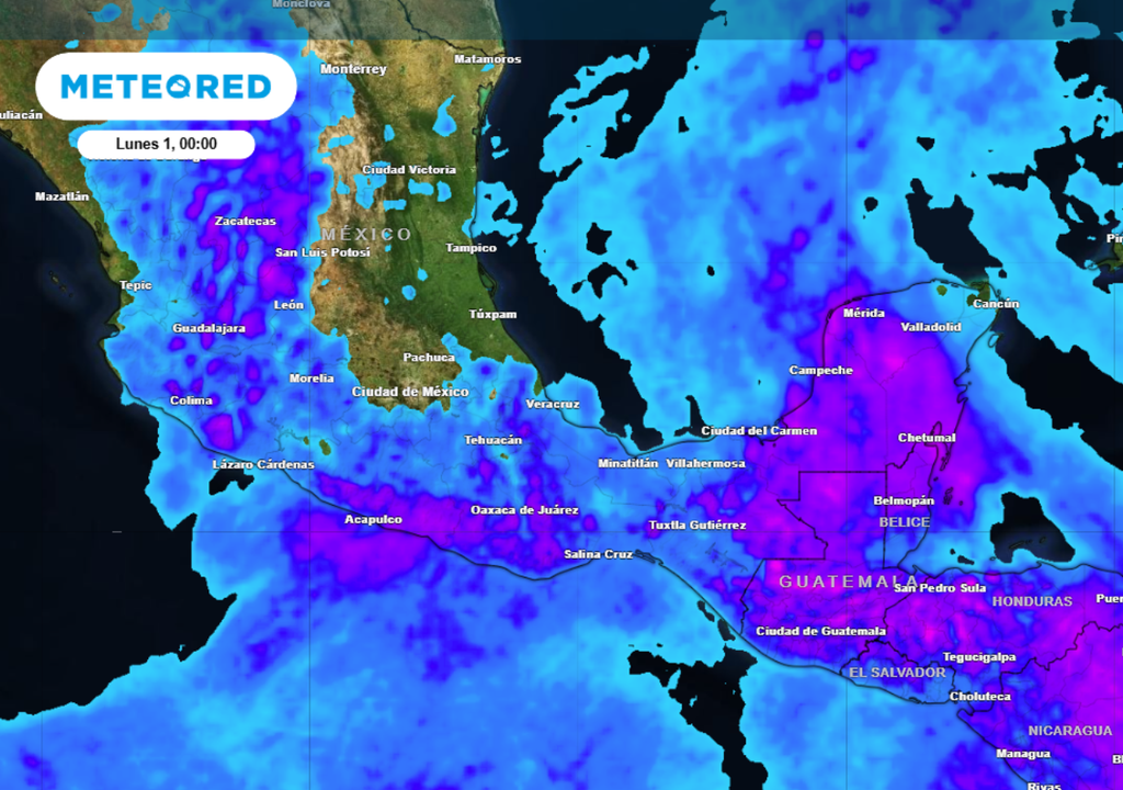 Lluvia Pronóstico de lluvias para este domingo en México.