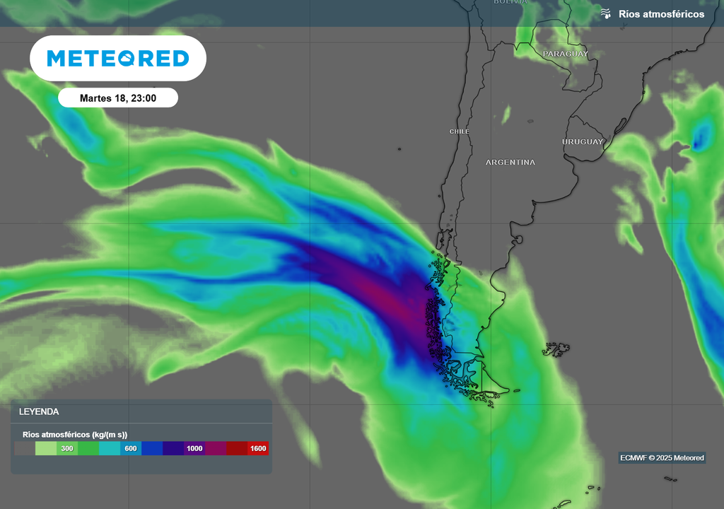 mapa de río atmosférico. mapa de río atmosférico.
