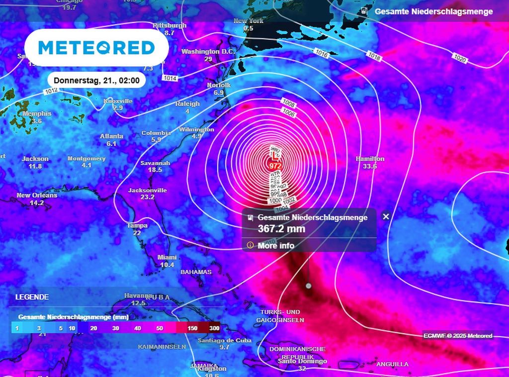 hurikan, erin, regen