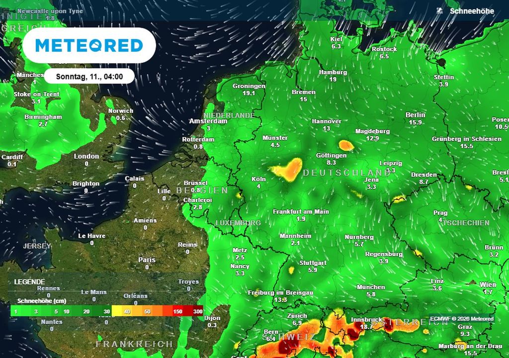 schnee, winter, deutschland