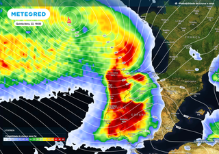 Meteorologistas em Portugal monitorizam a tempestade de quinta-feira: chuva, neve e vento numa grande espiral de nuvens