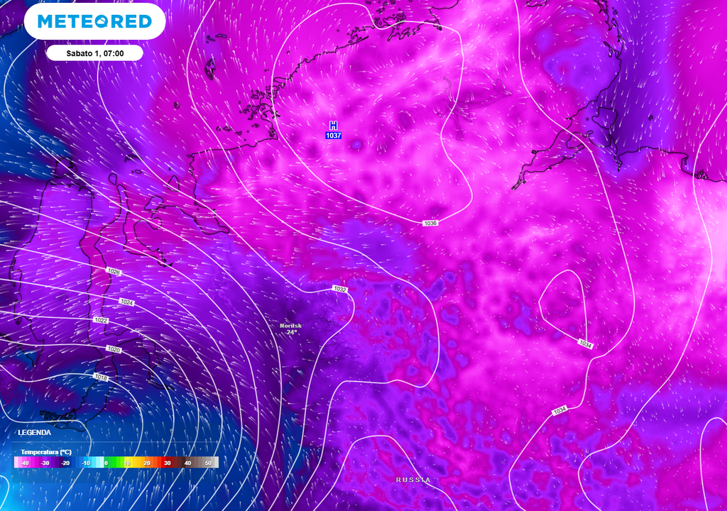 Vortice polare compatto.