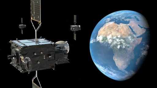Llega el sat&eacute;lite Meteosat de Tercera Generaci&oacute;n Imager-2, MTG-I2 por barco al puerto espacial europeo