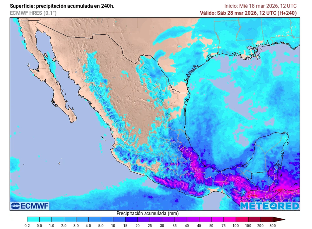 Estados del centro, oriente y sureste mantendrán lluvias por periodos, refrescando junto con masas polares; a fin de mes se pueden extender...