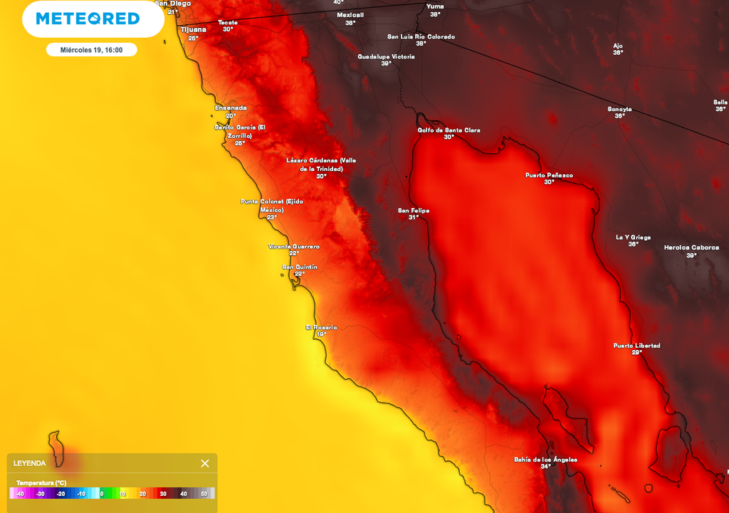 Pronóstico de temperatura BC