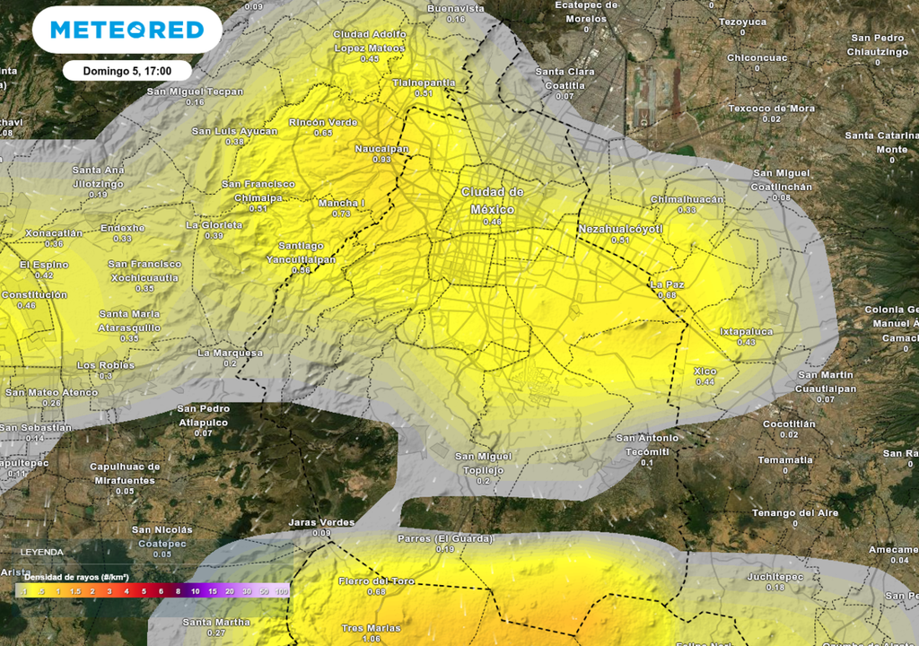 pronostico; el tiempo; CDMX; lluvias; tiempo severo Las lluvias vendrán acompañadas de tormentas eléctricas que pueden persistir durante buena parte de la tarde y la noche.