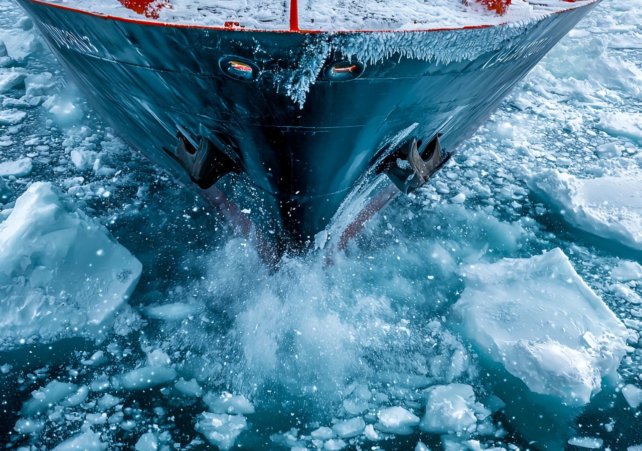El derretimiento del hielo marino permite nuevas rutas marítimas entre continentes pero... ¿cuál es el coste ambiental y climático?