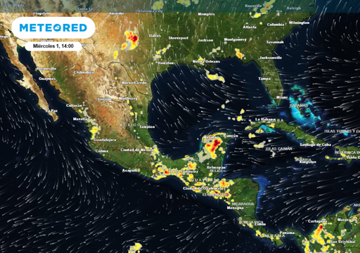 Mi&eacute;rcoles 1 de Abril, M&eacute;xico con tormentas el&eacute;ctricas y granizadas en al menos 15 estados