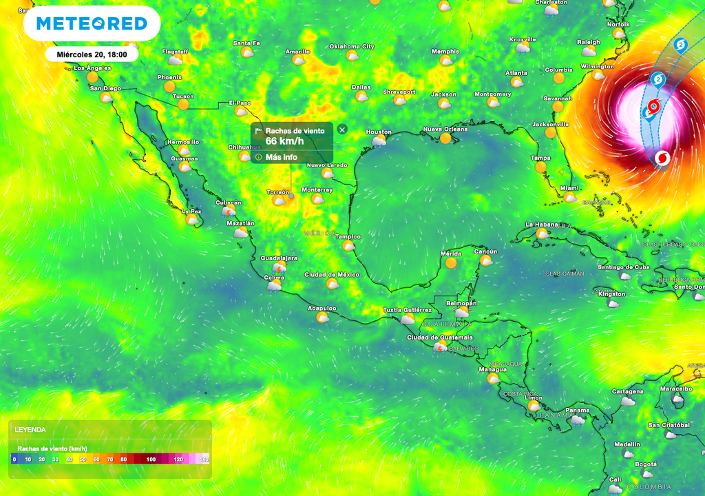 Rachas de viento 30 de agosto.