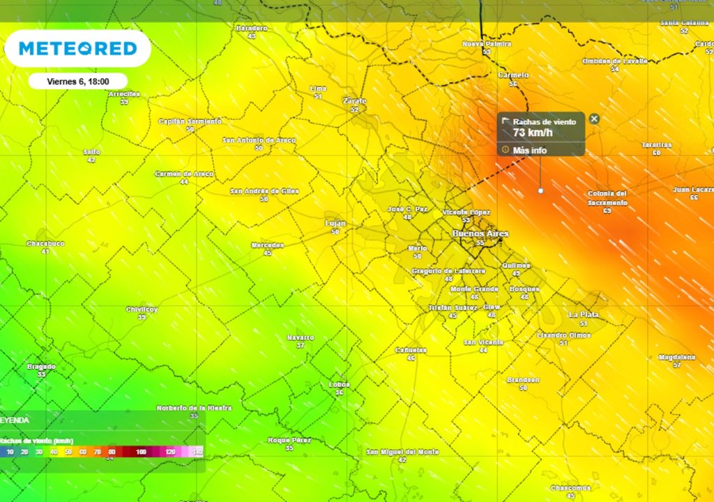 La última parte de la semna tendrá un ambiente más ventoso del este y sudeste.