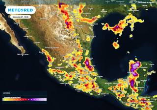 Mi&eacute;rcoles de intensas tormentas con inundaciones, granizadas y r&aacute;fagas en estados del centro y sureste de M&eacute;xico