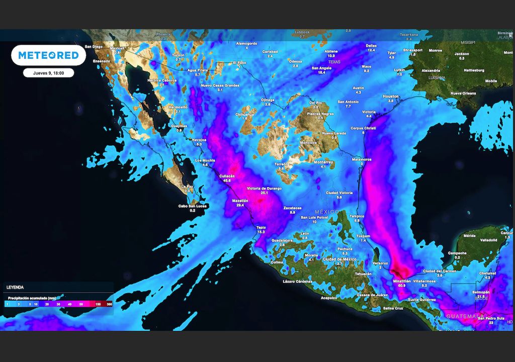 Lluvia acumulada Lluvia acumulada