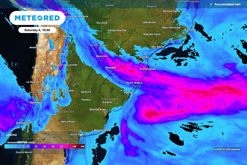 milho, safrinha, colheita Acumulado de chuva previsto até sábado à noite destaca os maiores volumes entre o norte do Rio Grande do Sul, Santa Catarina e o Paraná, com instabilidade avançando sobre áreas produtoras de milho safrinha.