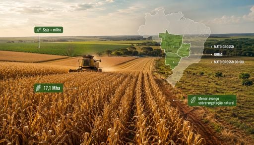 Como o milho safrinha atingiu 17 milh&otilde;es de hectares sem derrubar a floresta