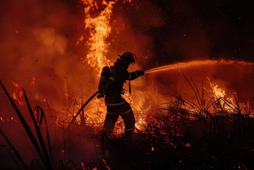 Fire crews have been battling blazes in at least six states this week.