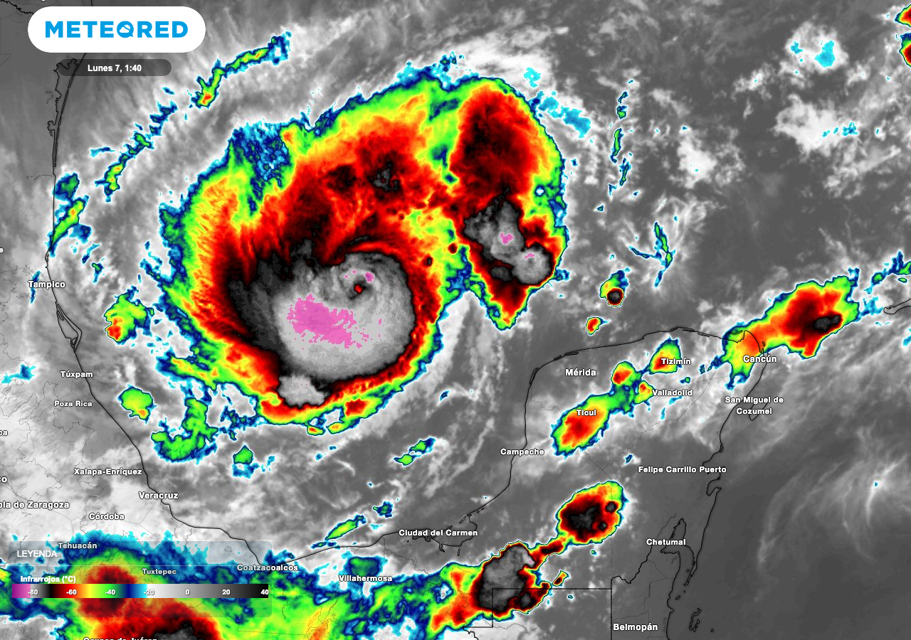 Se preven efectos como posible huracán mayor de categoría 3, 4 o 5, en las próximas horas en la Península de Yucatán