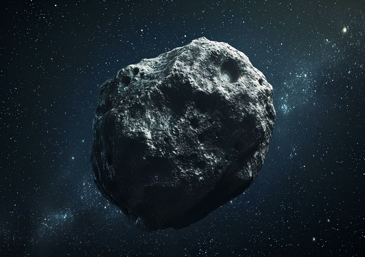 Symbolbild für Weltraum-Meteoriten im Asteroidengürtel unseres Sonnensystems