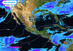 2 frentes fríos y sus masa de aire, invaden el Norte de México