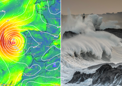 ExGabrielle dejará 20 l/m2, vientos de 60 km/h y olas de 5 metros