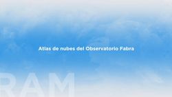 Atlas de nubes del Observatorio Fabra