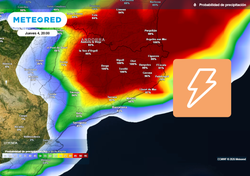 80 l/m2 prevé el modelo AROME: riesgo de tormentas adversas esta tarde y noche en Cataluña