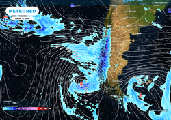 Llega segundo sistema frontal con más lluvia al centro-sur de Chile