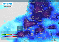 A Região Centro de Portugal continuará em destaque: modelos preveem mais chuvas fortes no dia 11