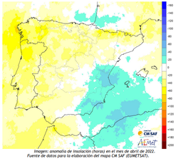 Abril de 2022 en la Comunidad Valenciana: muy húmedo y frío