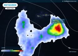 Açores enfrentam últimos remanescentes da depressão pós-tropical Hanna: esta ilha ainda poderá acumular quase 70 mm