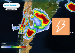 Alerta por tormentas y lluvias fuertes en 11 provincias este miércoles 7