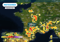 Les régions concernées par les violents orages cet après-midi 